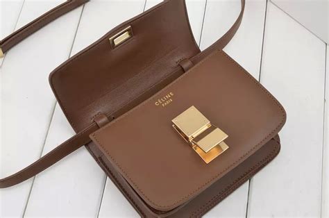 celine box bag brown|pre owned celine bags.